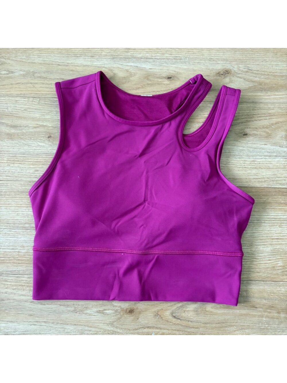 Lululemon Athletic Mastered Motion Cropped Tank Top Magenta Purple Size 6